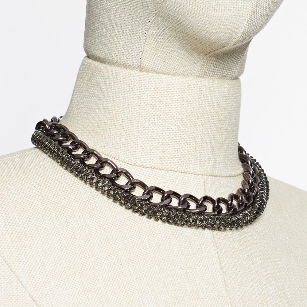 Katmanlı Örme Zincir Kolye